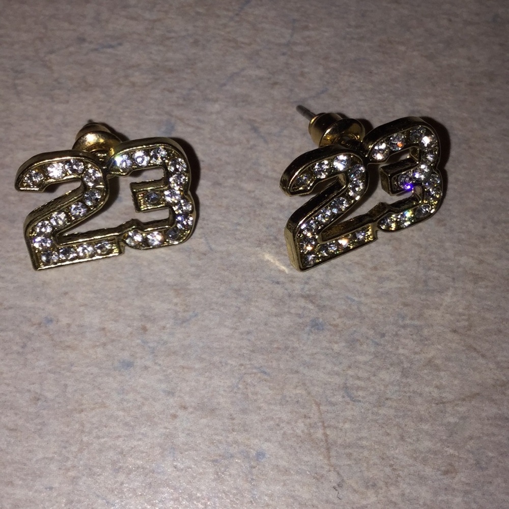 2 Micheal Jordan Earrings